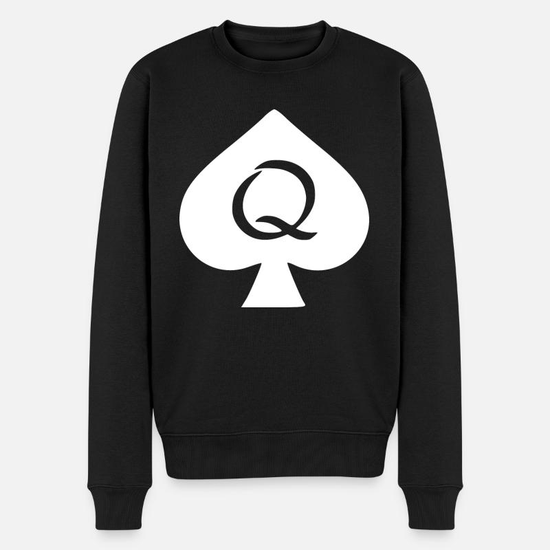 PIK DAME - Männer Premium Bio Pullover - Schwarz