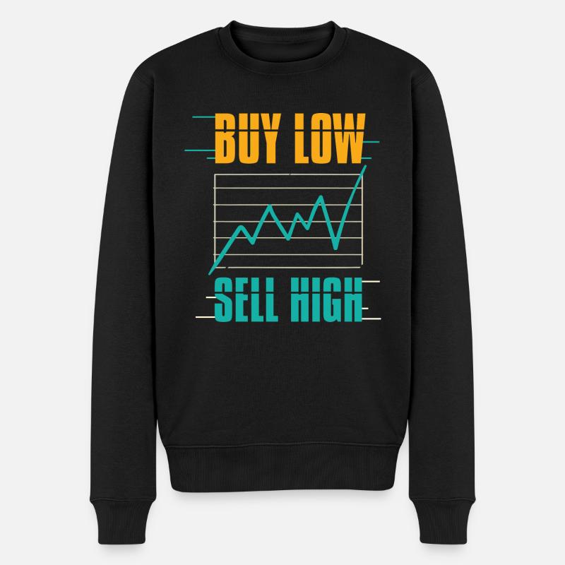 Stock Market Trading Stock Trading Traders - Männer Premium Bio Pullover - Schwarz