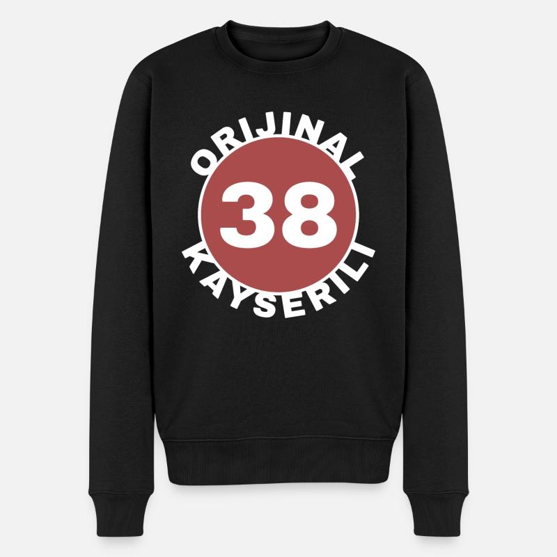 Kayseri - Männer Premium Bio Pullover - Schwarz