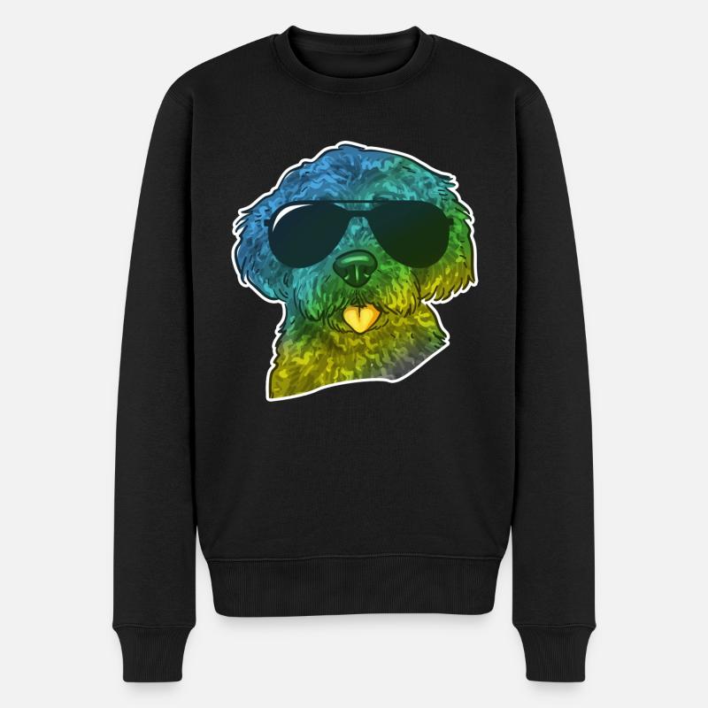 Labradoodle Chien - Pull Premium bio Homme - noir