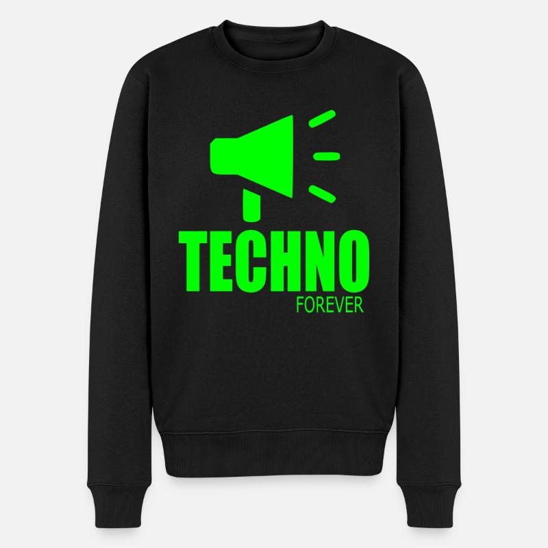 Techno pour toujours - Pull Premium bio Homme - noir