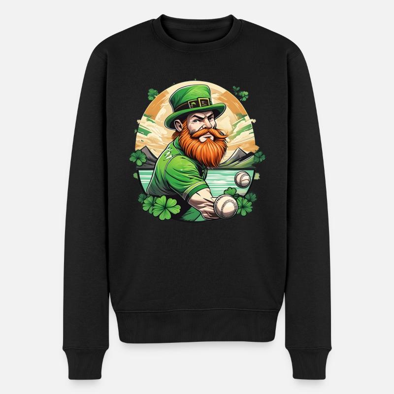 St. Patrick’s Day Shamrock Baseball - Pull Premium bio Homme - noir