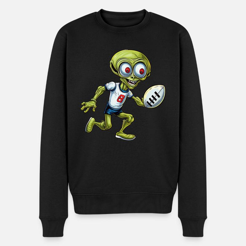 Rugby Alien - Pull Premium bio Homme - noir