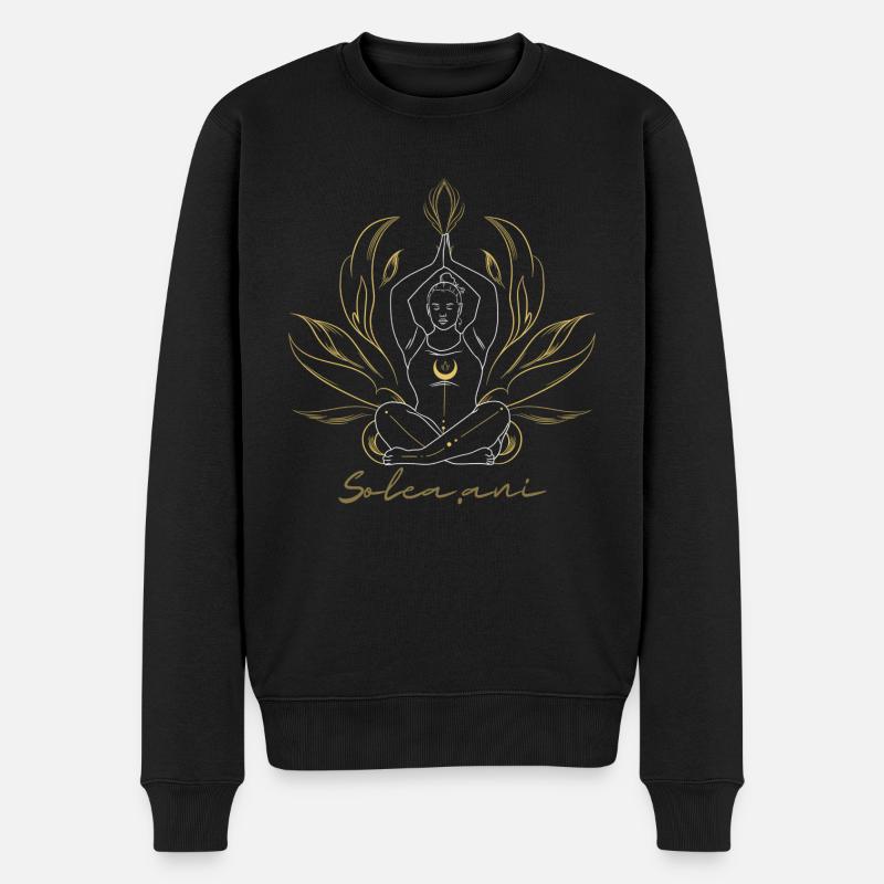 Solea ani - Männer Premium Bio Pullover - Schwarz