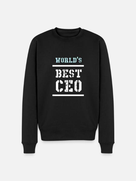 WORLD'S BEST CEO - Men's Premium Organic Jumper - black