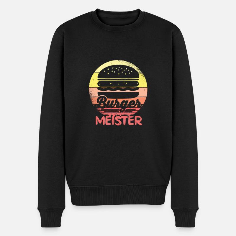 Burger master grill master burger - Pull Premium bio Homme - noir