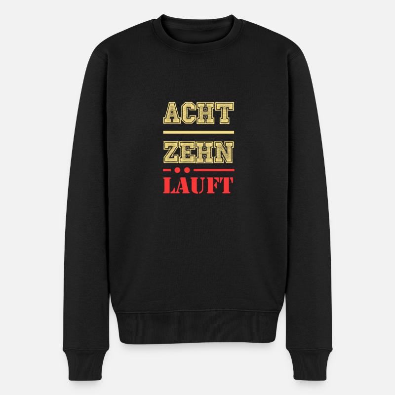 18. Geburtstag - Männer Premium Bio Pullover - Schwarz