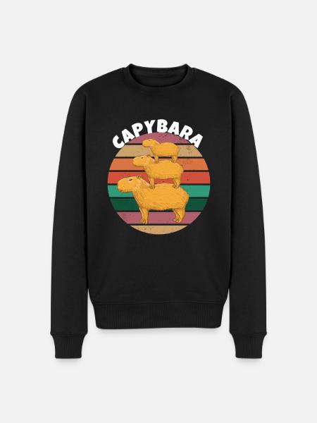 Famille Capybara - Pull Premium bio Homme - noir