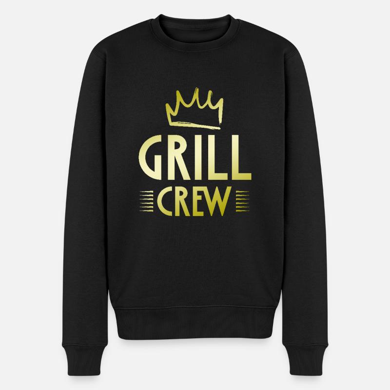 Équipe de grillades - Pull Premium bio Homme - noir