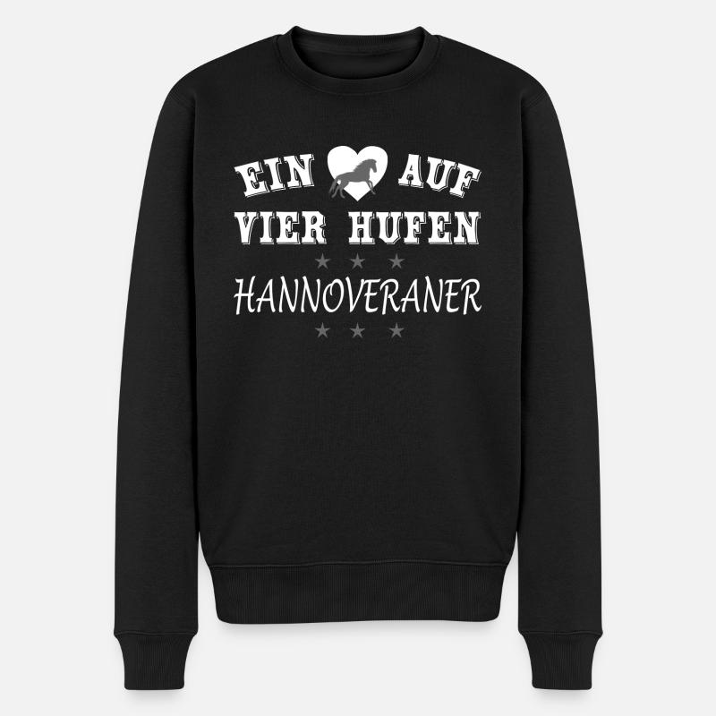 Hannoveraner - Männer Premium Bio Pullover - Schwarz