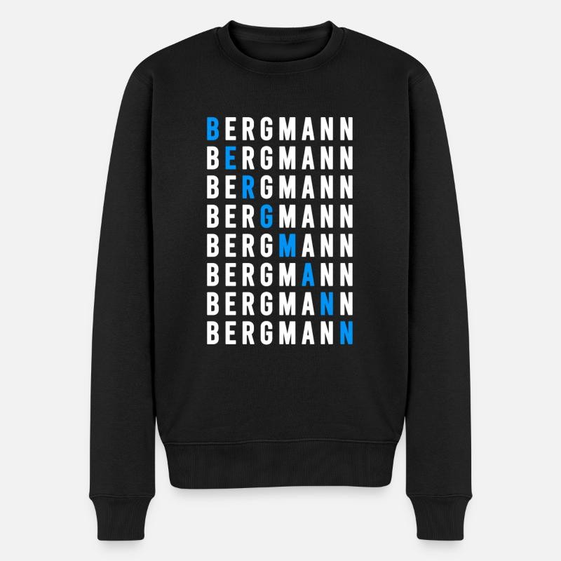 Bergmann - Männer Premium Bio Pullover - Schwarz