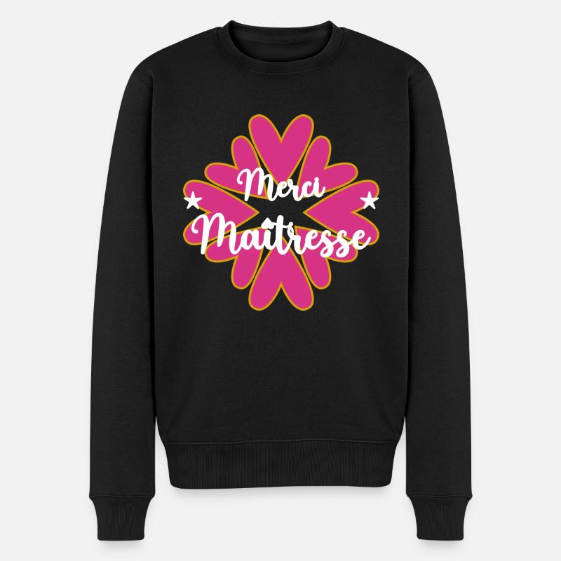 MAÎTRESSE.MERCI. MERCI MAÎTRESSE. CADEAU MAÎTRESSE - Pull Premium bio Homme - noir
