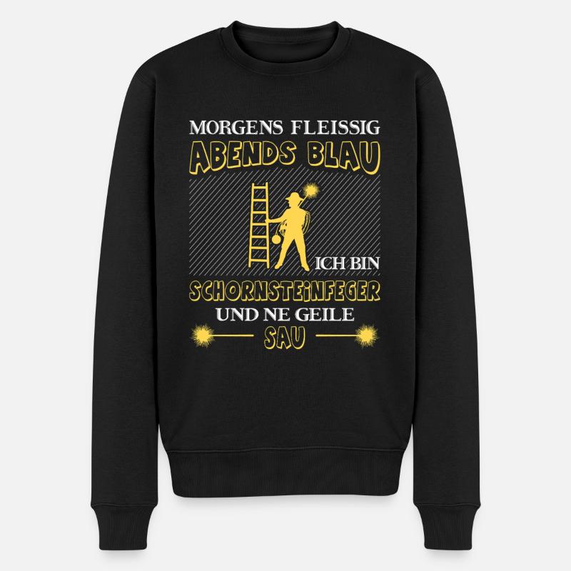 Schornsteinfeger Herren - Männer Premium Bio Pullover - Schwarz
