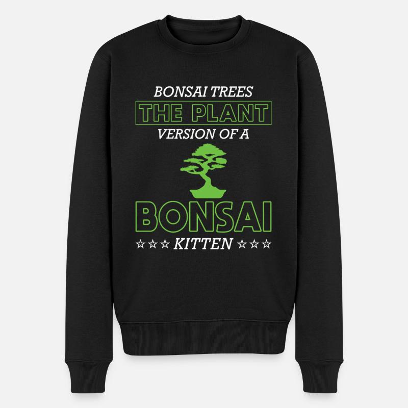 Bonsai Tree - Männer Premium Bio Pullover - Schwarz