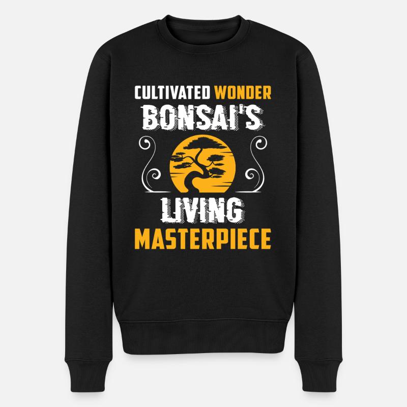 Bonsai Tree - Männer Premium Bio Pullover - Schwarz