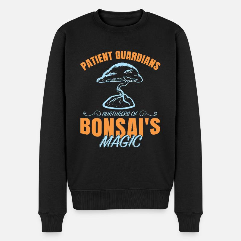 Bonsai Tree - Männer Premium Bio Pullover - Schwarz