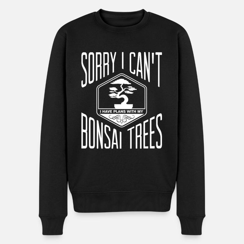 Bonsai Tree - Männer Premium Bio Pullover - Schwarz