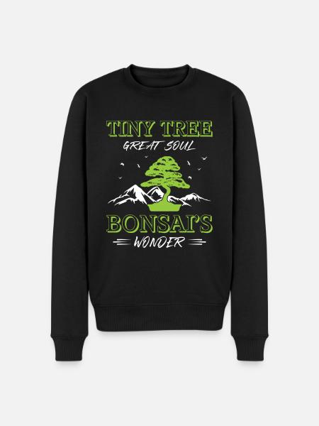 Bonsai Tree - Männer Premium Bio Pullover - Schwarz