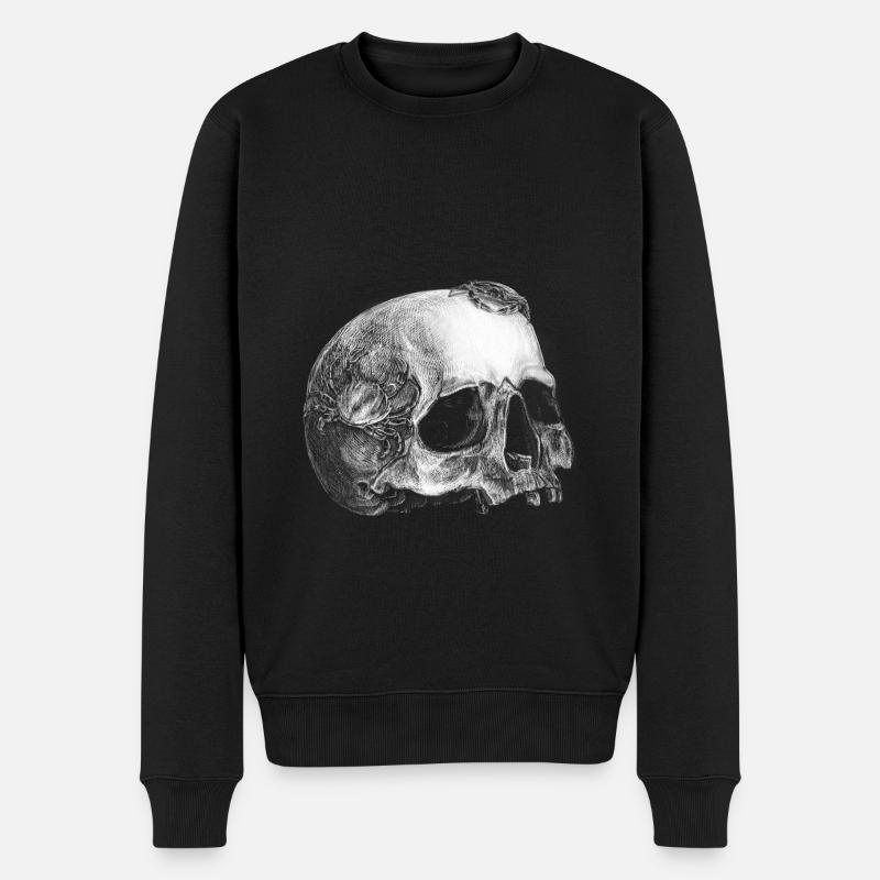Cancer - Männer Premium Bio Pullover - Schwarz