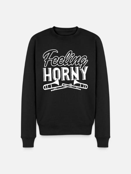 Trombone Trombone Felling Horny - Men's Premium Organic Jumper - black