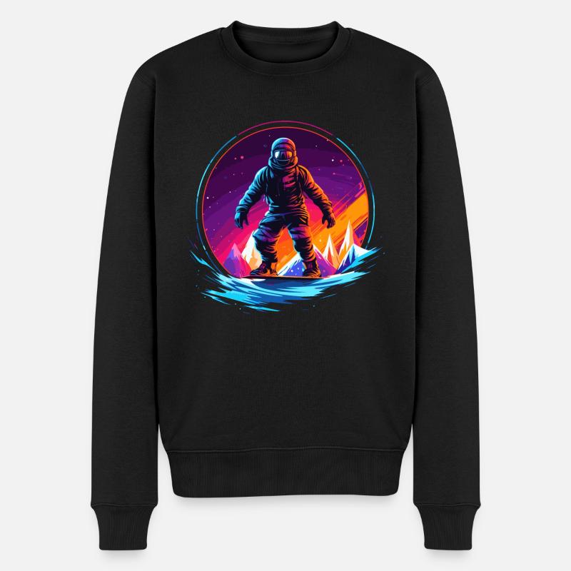 Snowboard ou ski puis après-ski - Pull Premium bio Homme - noir
