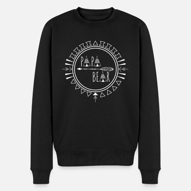 Papa Ours - Pull Premium bio Homme - noir