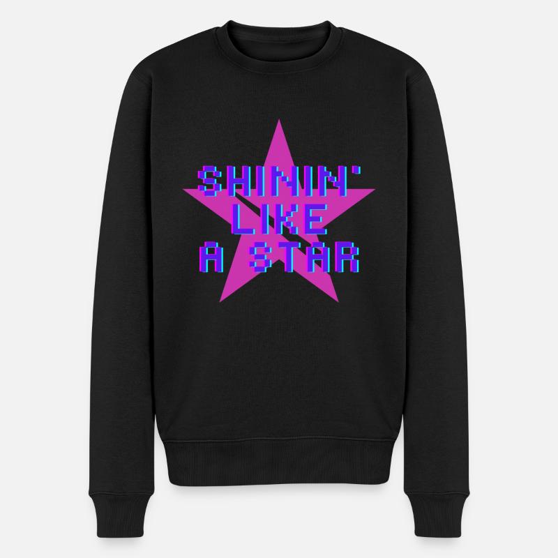 Shinin' comme une étoile - Pull Premium bio Homme - noir