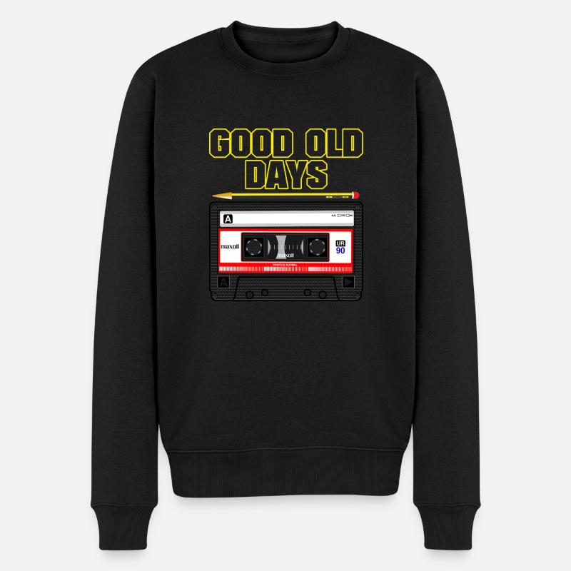 Good Old Days - Männer Premium Bio Pullover - Schwarz