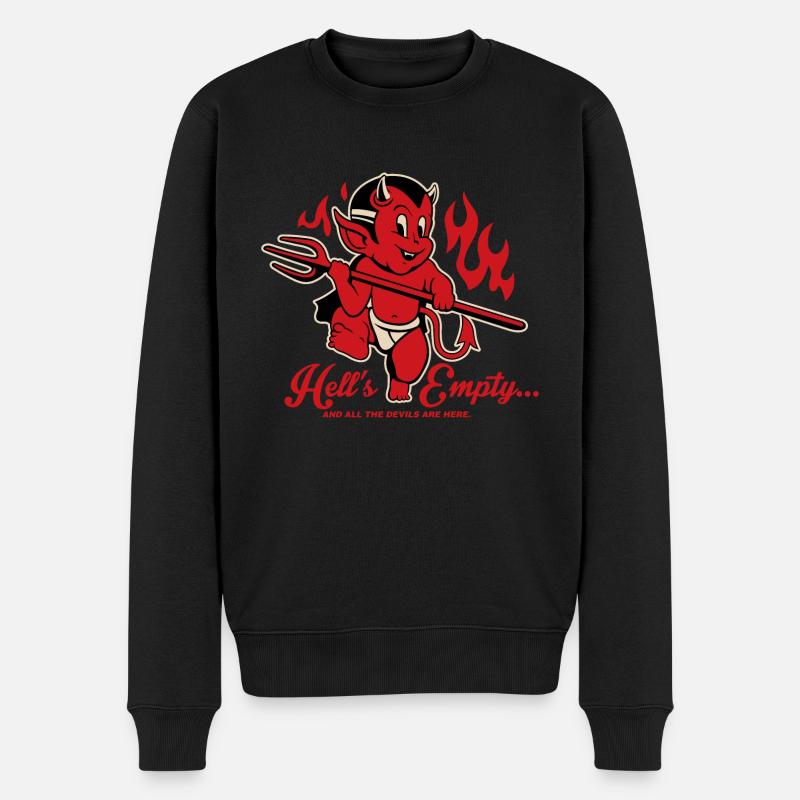 Diable et humour - Pull Premium bio Homme - noir