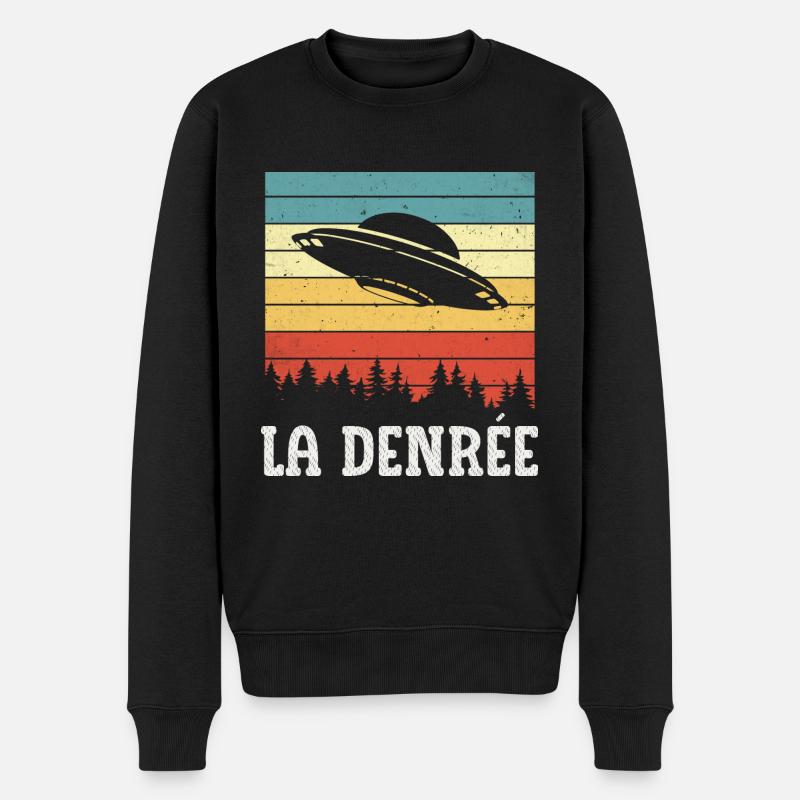 la denrée - Pull Premium bio Homme - noir
