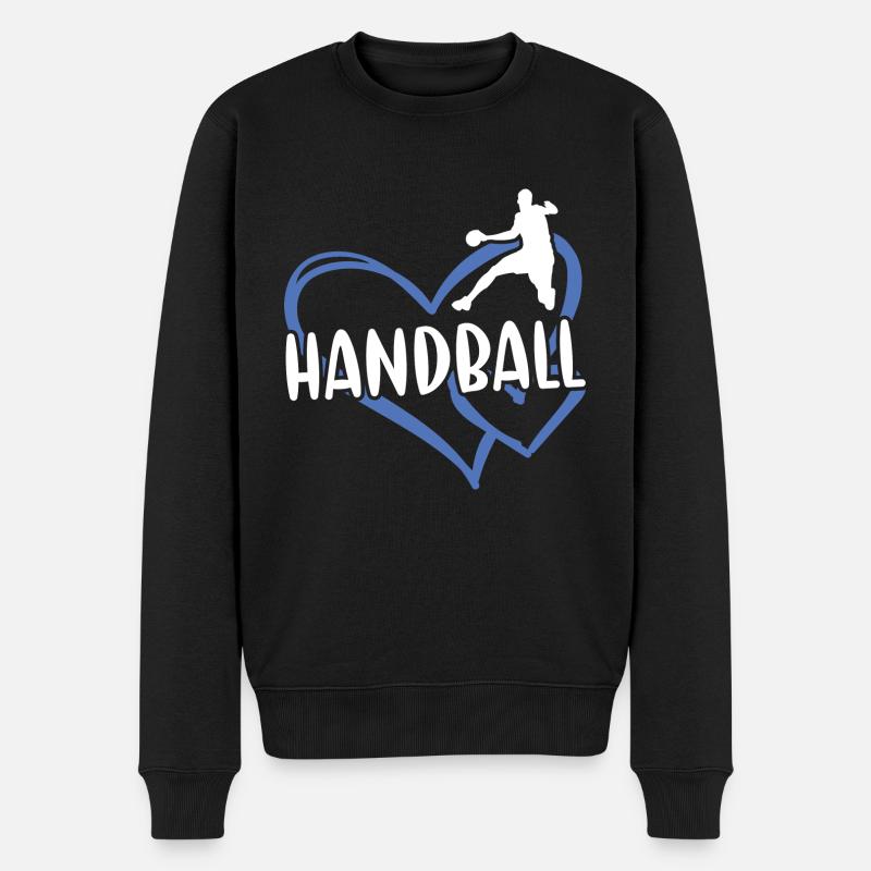 Sport Coeur Handball - Pull Premium bio Homme - noir