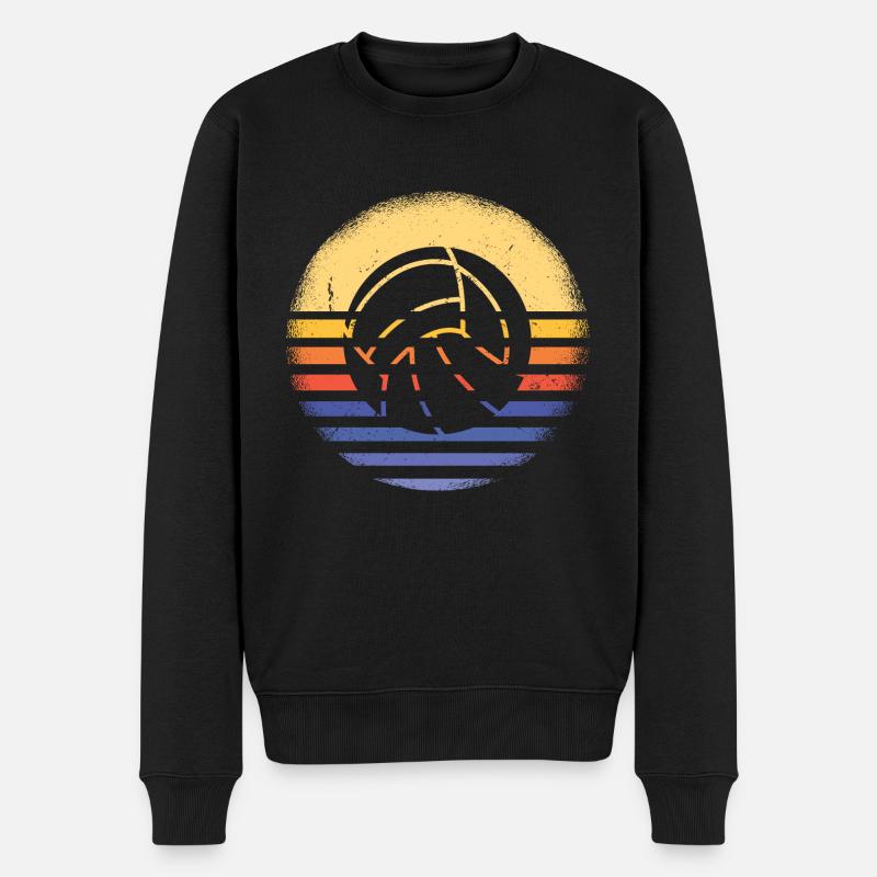 Sport Retro Sunset Netball - Pull Premium bio Homme - noir