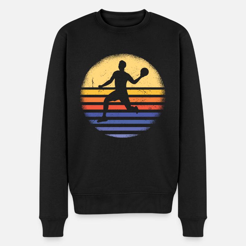 Sport Retro Sunset Dodgeball - Pull Premium bio Homme - noir