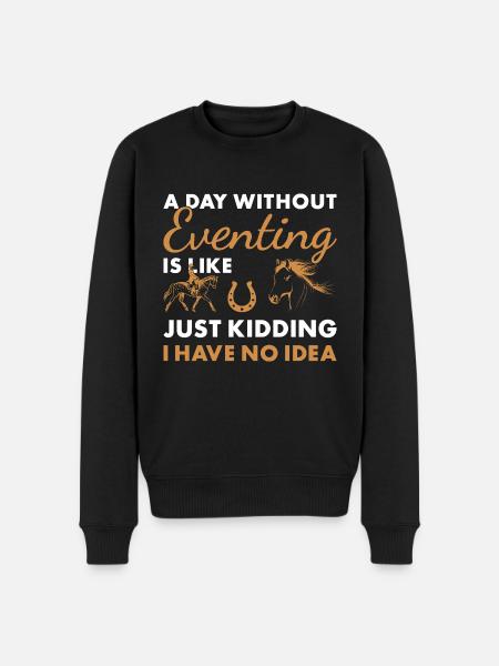 Rider A Day Without Eventing - Men's Premium Organic Jumper - black