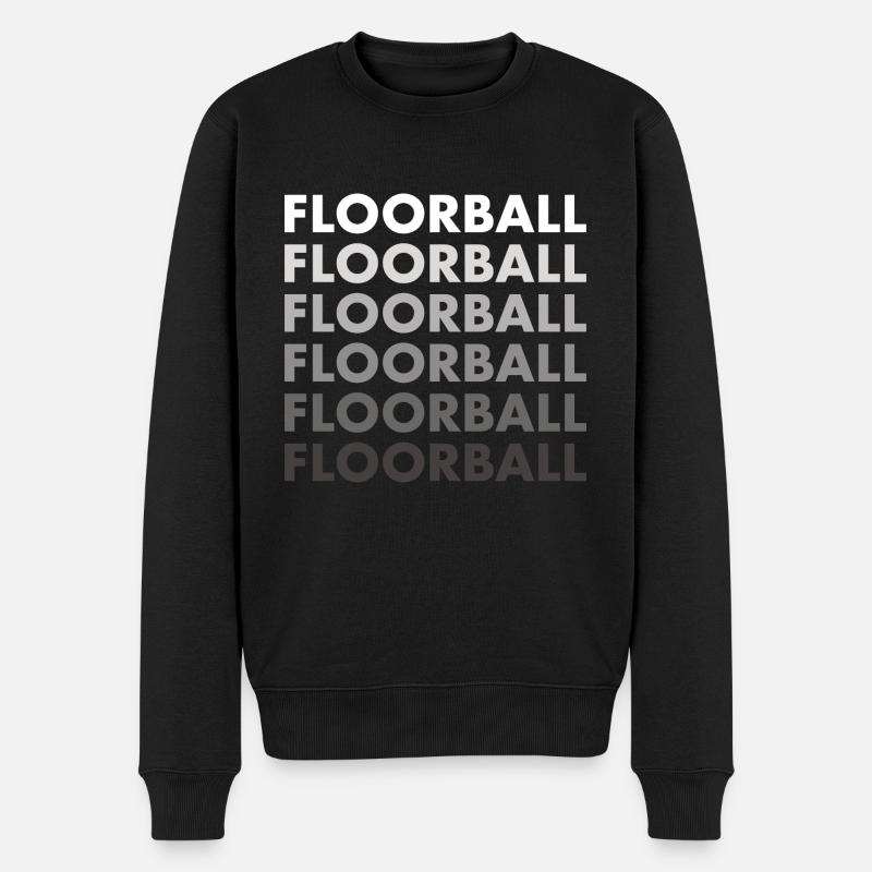 Sport Floorball - Männer Premium Bio Pullover - Schwarz