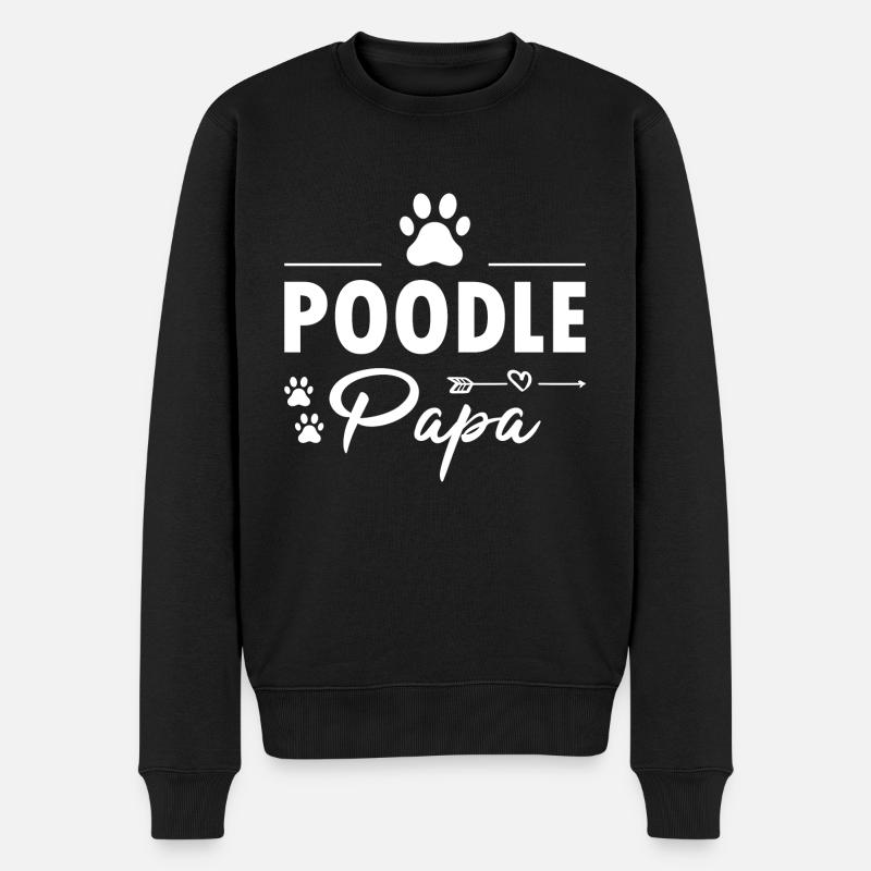 Papa caniche - Pull Premium bio Homme - noir