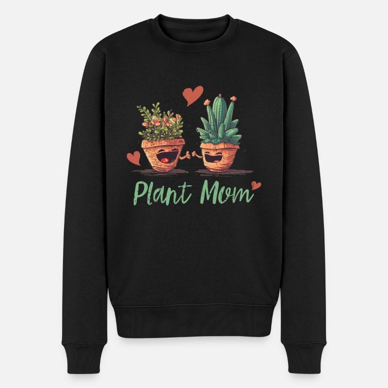 Die Freude eines Gartenliebhabers - Männer Premium Bio Pullover - Schwarz
