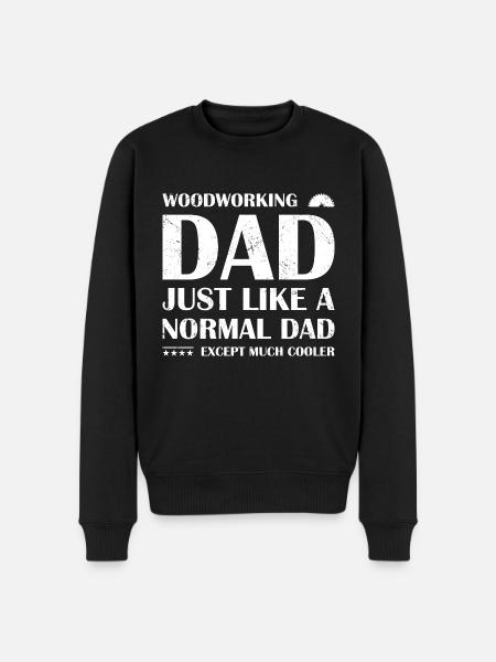 Menuisier Menuiser Papa Menuiserie - Pull Premium bio Homme - noir