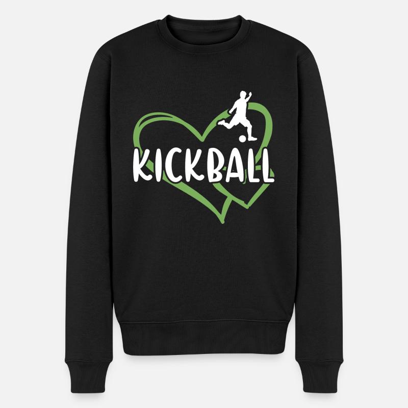 Sport Heart Kickball - Pull Premium bio Homme - noir