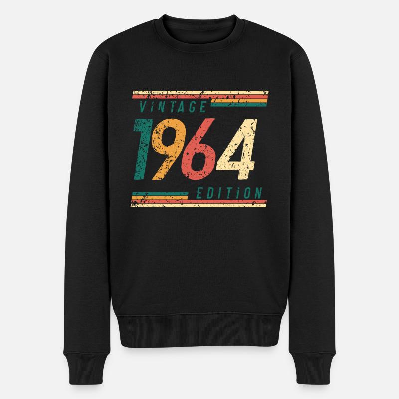 Millésime 1964 Anniversaire - Pull Premium bio Homme - noir