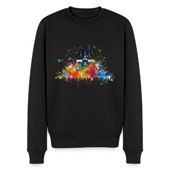 Köln Kölle Karneval Gebützt Kölle Alaaf Jeck Party - Männer Premium Bio Pullover - Schwarz - Vorne - Nico (187cm)