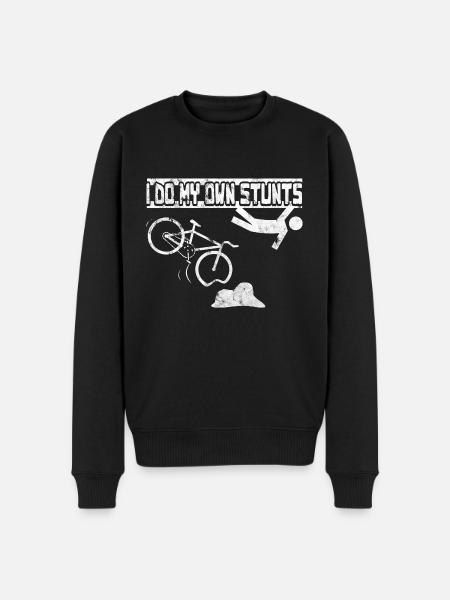 I do my own stunts MTB - Men's Premium Organic Jumper - black