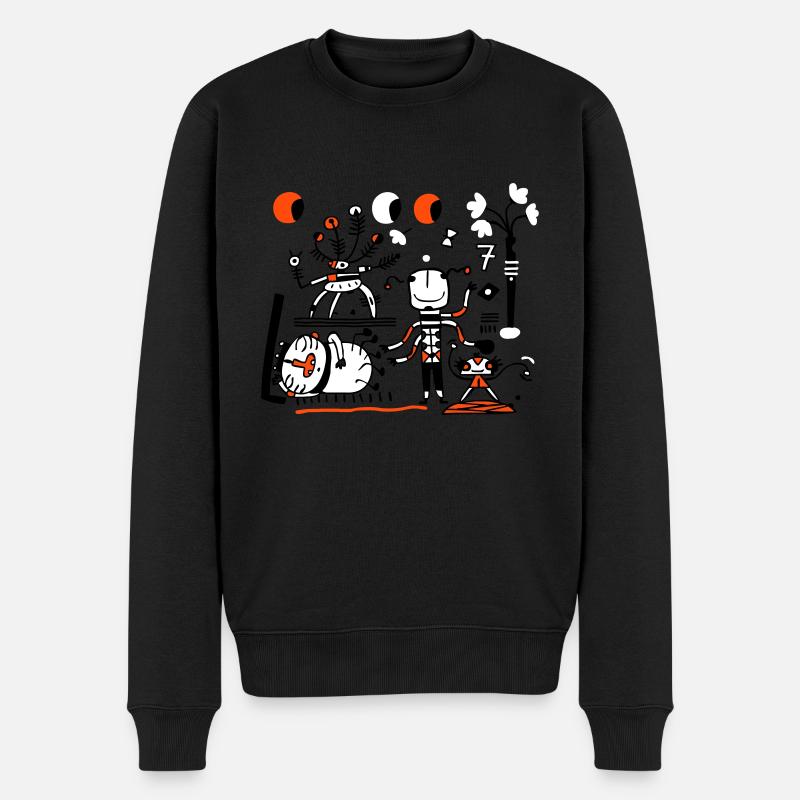 univers - Pull Premium bio Homme - noir