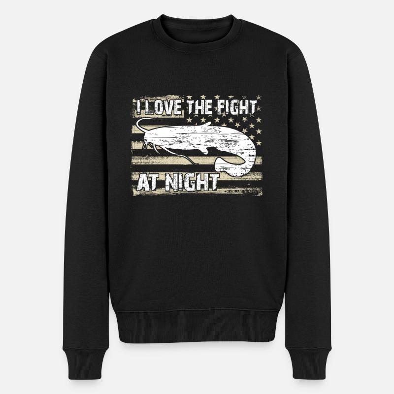 Poisson-chat - Pull Premium bio Homme - noir