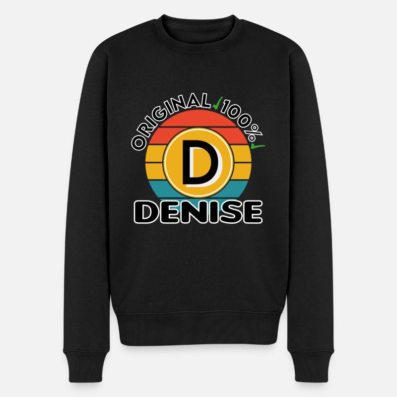 Denise - Männer Premium Bio Pullover - Schwarz