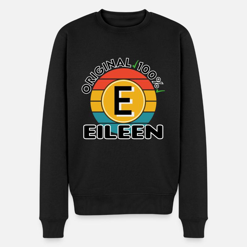 Eileen - Männer Premium Bio Pullover - Schwarz