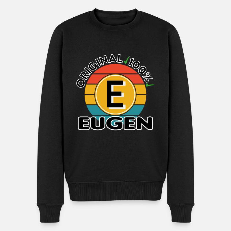 Eugen - Männer Premium Bio Pullover - Schwarz
