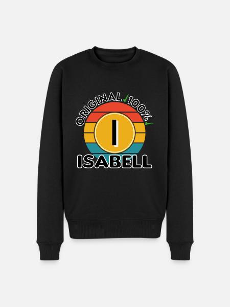 Isabell - Männer Premium Bio Pullover - Schwarz