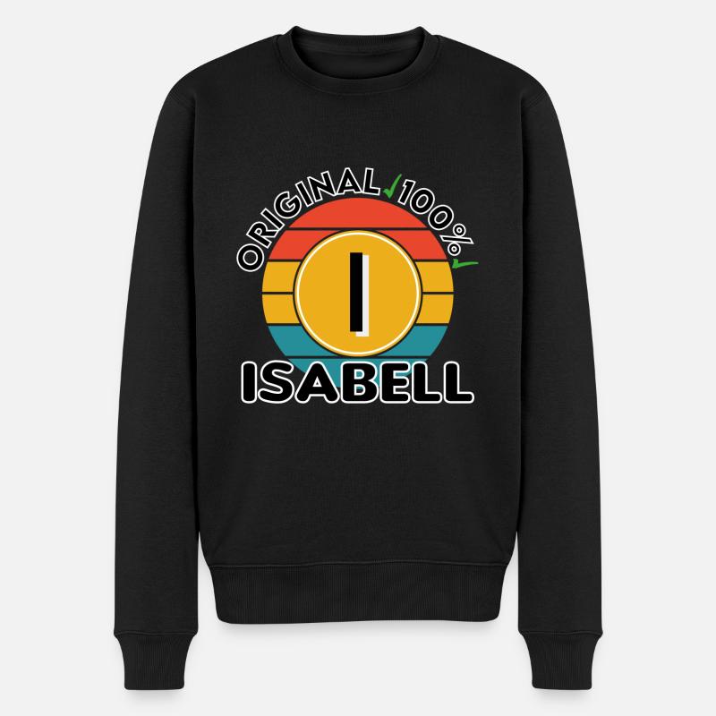 Isabell - Männer Premium Bio Pullover - Schwarz
