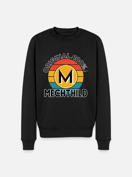 Mechthild - Männer Premium Bio Pullover - Schwarz
